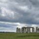 Stonehenge under a cloudy sky